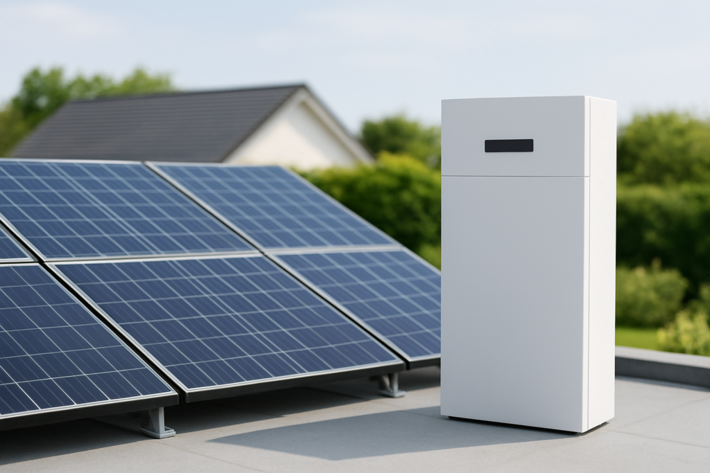 家庭用蓄電池 - modern solar panels